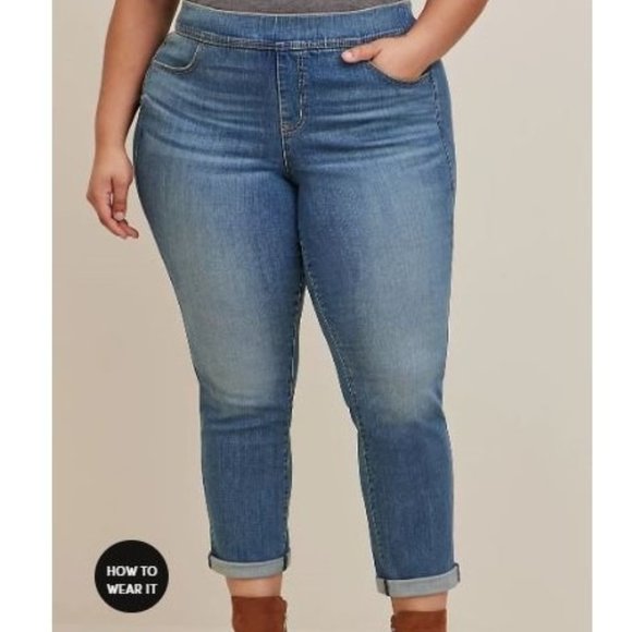 torrid Denim - Torrid Plus Lean Jean Straight High-Rise Jean size 2X 18-20 Tall